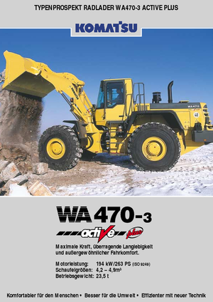 Ładowarki kołowe Komatsu WA470-3 active Plus