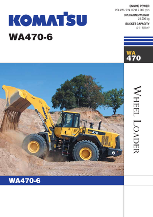 Ładowarki kołowe Komatsu WA470-6