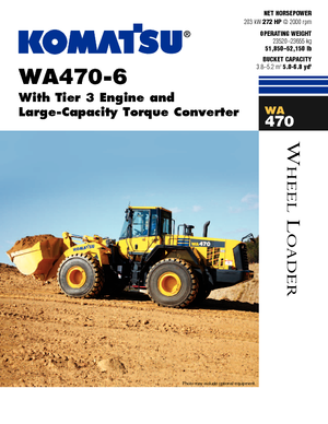 Ładowarki kołowe Komatsu WA470-6