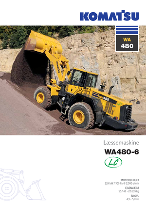 Ładowarki kołowe Komatsu WA480-6