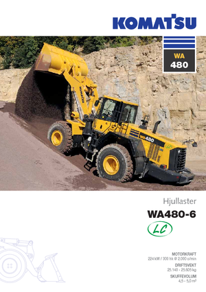 Ładowarki kołowe Komatsu WA480LC-6