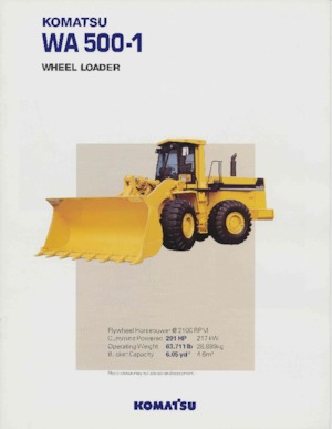 Ładowarki kołowe Komatsu WA 500-1
