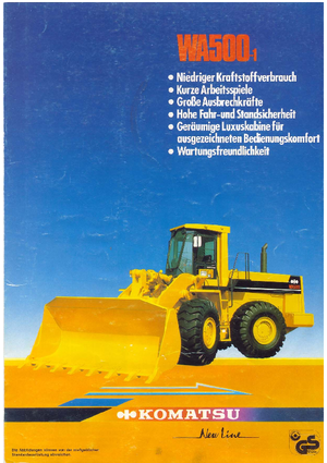 Ładowarki kołowe Komatsu WA500-1