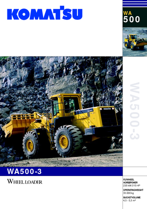 Ładowarki kołowe Komatsu WA500-3