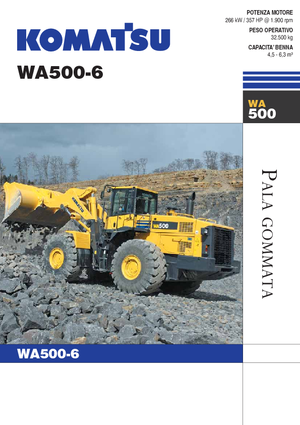 Ładowarki kołowe Komatsu WA500-6