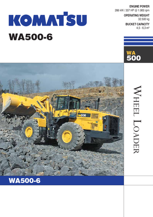 Ładowarki kołowe Komatsu WA500-6