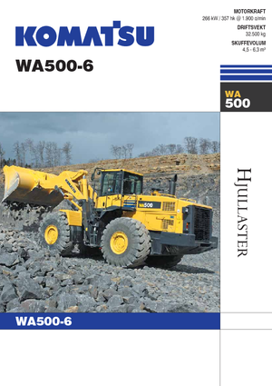 Ładowarki kołowe Komatsu WA500-6