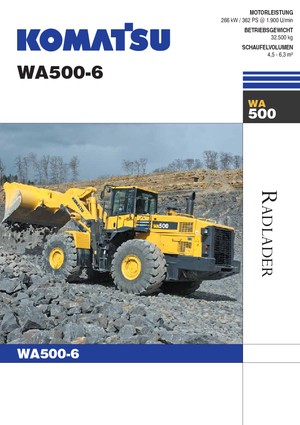 Ładowarki kołowe Komatsu WA500-6