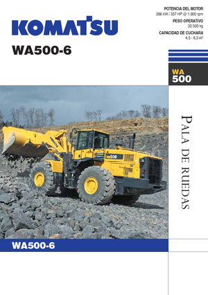Ładowarki kołowe Komatsu WA500-6