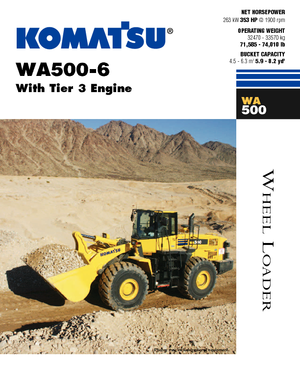 Ładowarki kołowe Komatsu WA500-6
