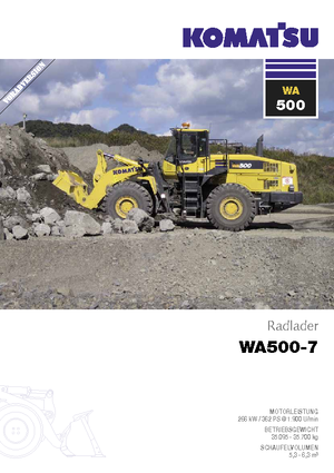 Ładowarki kołowe Komatsu WA500-7