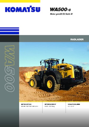 Ładowarki kołowe Komatsu WA500-8E0
