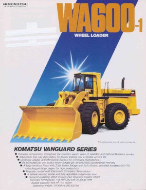 Ładowarki kołowe Komatsu WA 600-1