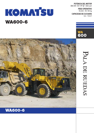 Ładowarki kołowe Komatsu WA600-6
