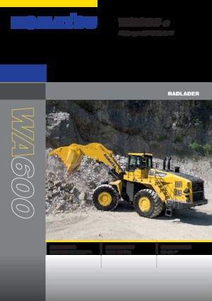 Ładowarki kołowe Komatsu WA600-8E0