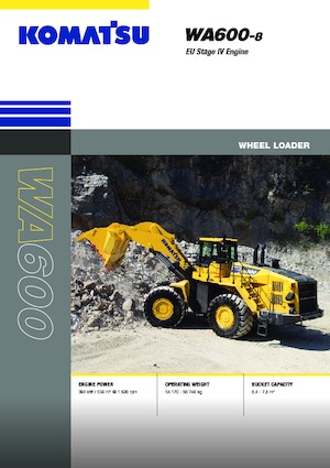 Ładowarki kołowe Komatsu WA600-8E0
