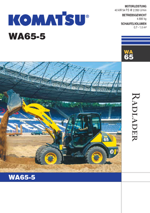 Ładowarki kołowe Komatsu WA65-5