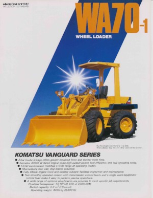 Ładowarki kołowe Komatsu WA 70-1
