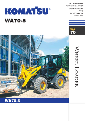 Ładowarki kołowe Komatsu WA70-5