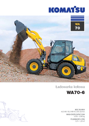 Ładowarki kołowe Komatsu WA70-6