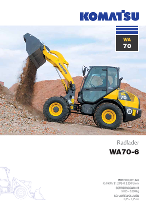 Ładowarki kołowe Komatsu WA70-6
