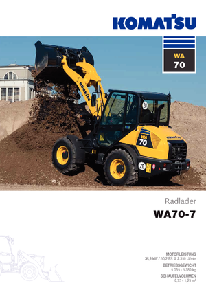 Ładowarki kołowe Komatsu WA70-7