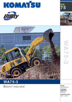 Ładowarki kołowe Komatsu WA75-3 Fleet