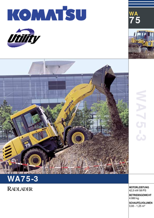 Ładowarki kołowe Komatsu WA75-3