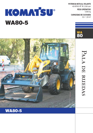 Ładowarki kołowe Komatsu WA80-5