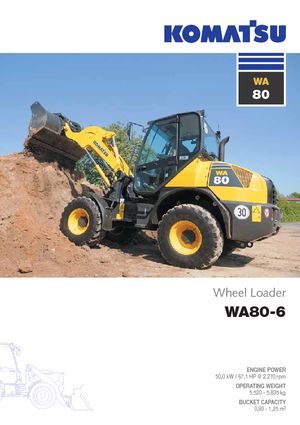 Ładowarki kołowe Komatsu WA80-6