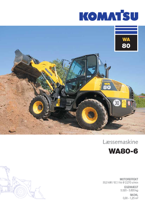 Ładowarki kołowe Komatsu WA80-6