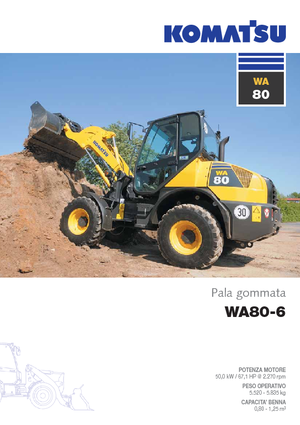 Ładowarki kołowe Komatsu WA80-6