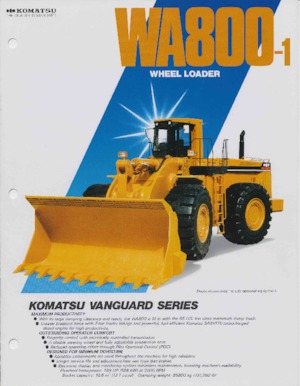 Ładowarki kołowe Komatsu WA 800-1
