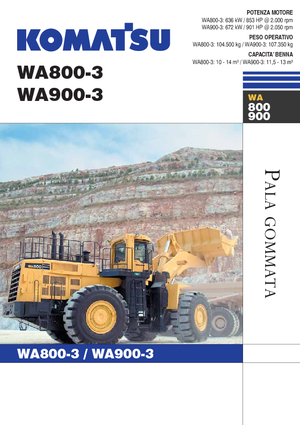 Ładowarki kołowe Komatsu WA900-3