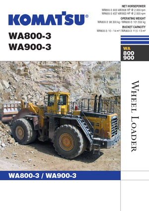 Ładowarki kołowe Komatsu WA800-3
