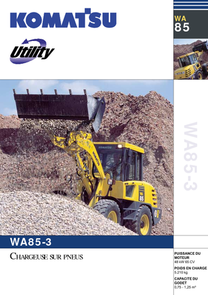 Ładowarki kołowe Komatsu WA85-3
