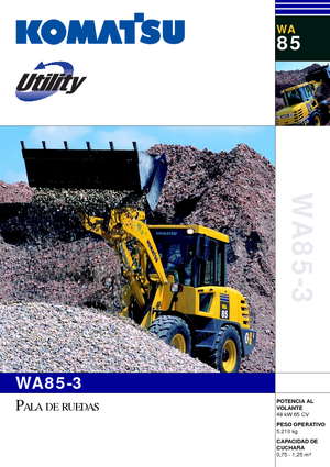 Ładowarki kołowe Komatsu WA85-3