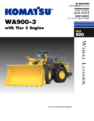 Ładowarki kołowe Komatsu WA900-3