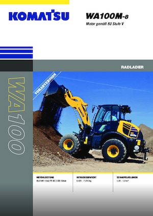 Ładowarki kołowe Komatsu WA100M-8E0