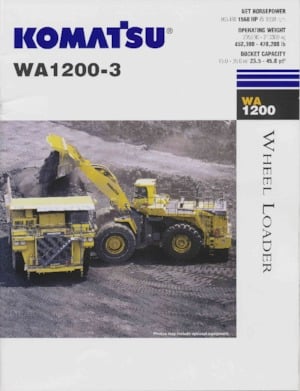 Ładowarki kołowe Komatsu WA1200-3