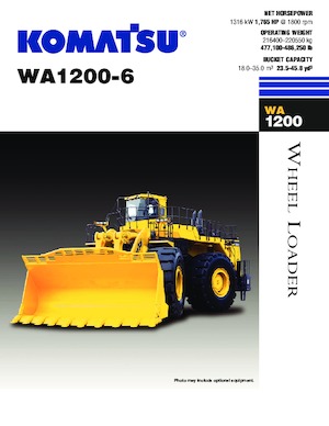 Ładowarki kołowe Komatsu WA1200-6