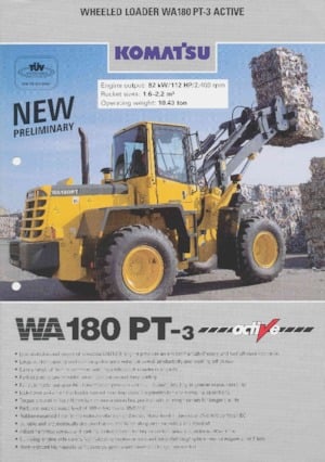 Ładowarki kołowe Komatsu WA180PT-3 active