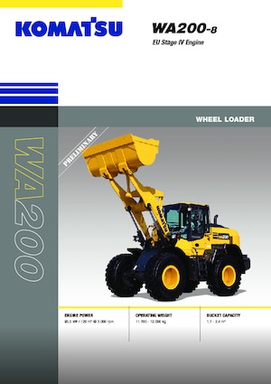 Ładowarki kołowe Komatsu WA200-8E0