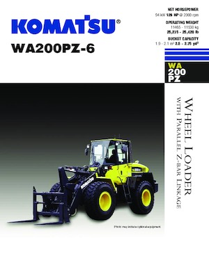 Ładowarki kołowe Komatsu WA200PZ-6