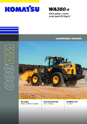 Ładowarki kołowe Komatsu WA380-8E0