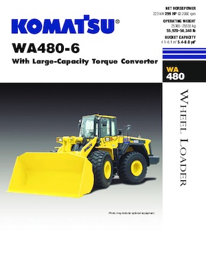 Ładowarki kołowe Komatsu WA480-6