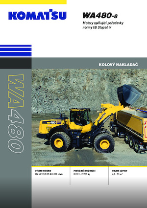 Ładowarki kołowe Komatsu WA480-8E0