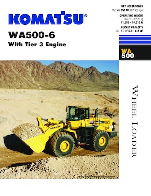 Ładowarki kołowe Komatsu WA500-6