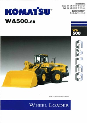 Ładowarki kołowe Komatsu WA500-6R