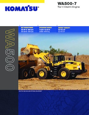 Ładowarki kołowe Komatsu WA500-7